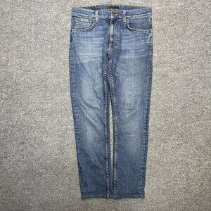 Nudie Jeans Lean Dean Slim Fit Denim Jeans 30 Organic Cotton Blue
